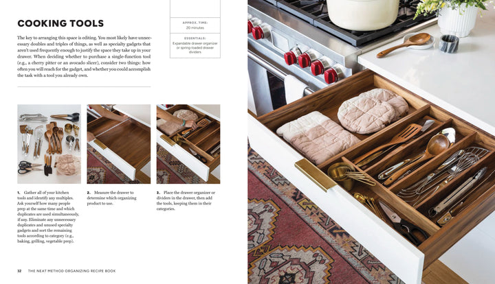 The NEAT Method Organizing Recipe Book