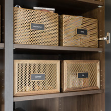 Load image into Gallery viewer, Perforated Acacia Baskets