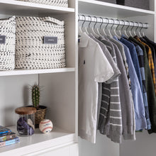 Load image into Gallery viewer, boy's closet with glass jar with acacia wood lid holding bow ties