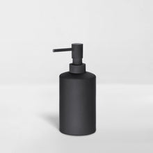 Load image into Gallery viewer, black ceramic pump dispenser for soap or lotion