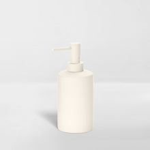 Load image into Gallery viewer, white ceramic pump dispenser for soap or lotion