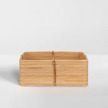 Load image into Gallery viewer, Reeded Rattan Bin