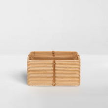 Load image into Gallery viewer, Reeded Rattan Bin