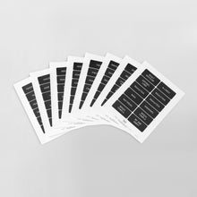 Load image into Gallery viewer, black, removable bathroom and laundry label set