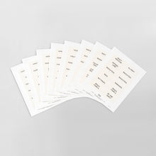 Load image into Gallery viewer, white removable bathroom and laundry label set