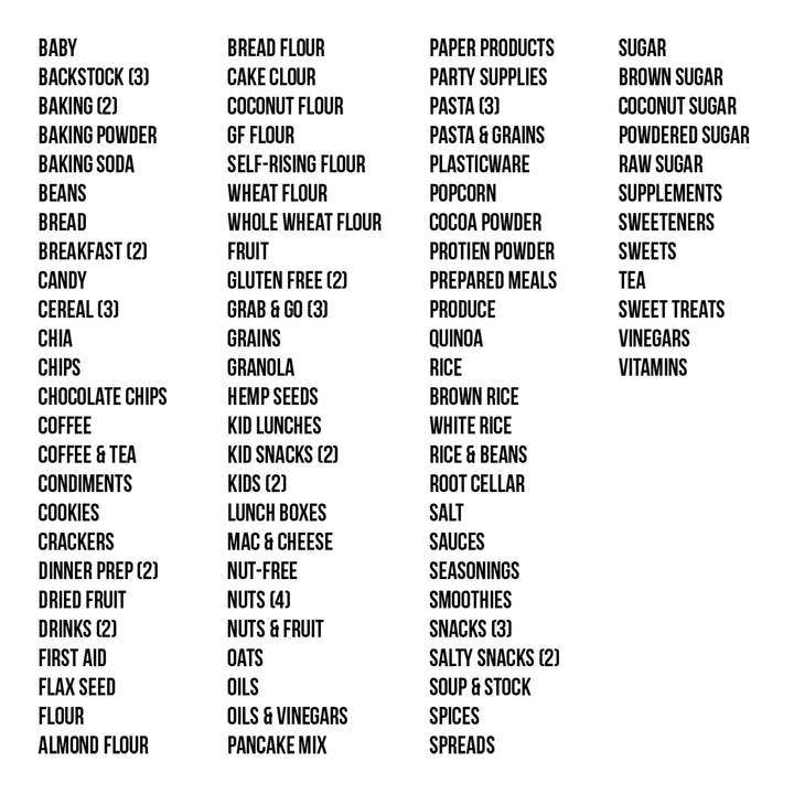Pantry Label Set
