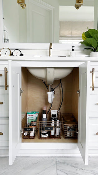 How to Tackle Under Sink Organization