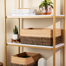 Load image into Gallery viewer, Reeded Rattan Bin
