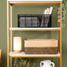 Load image into Gallery viewer, Reeded Rattan Bin
