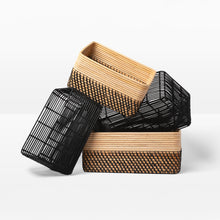 Load image into Gallery viewer, Reeded Rattan Bin

