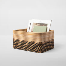 Load image into Gallery viewer, Reeded Rattan Bin
