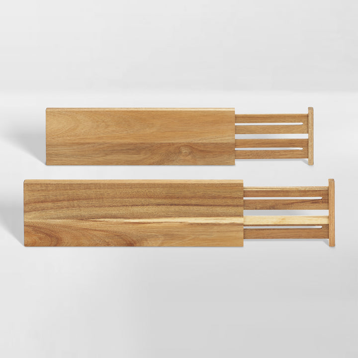 product image of acacia wood drawer dividers