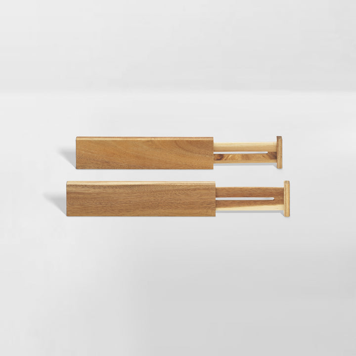 product image of acacia wood drawer dividers