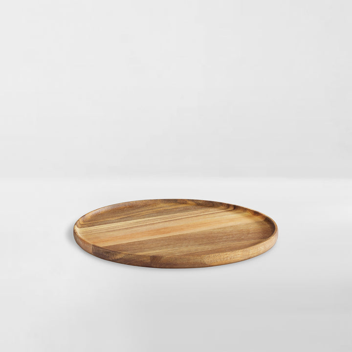 small acacia wood turntable, lazy susan