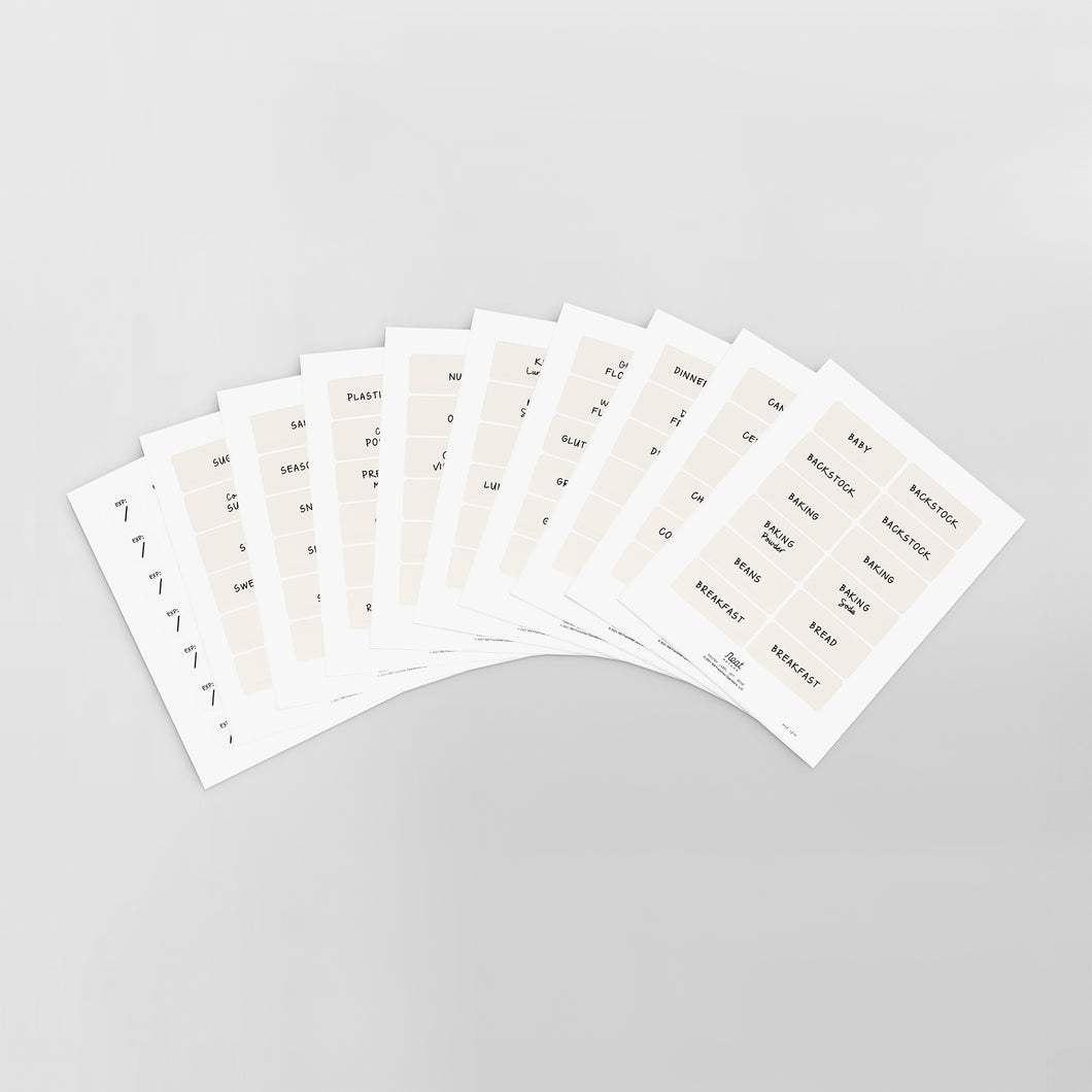 Pantry Label Set