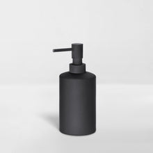 Load image into Gallery viewer, black ceramic pump dispenser for soap or lotion
