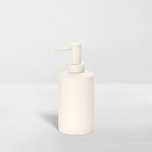 Load image into Gallery viewer, white ceramic pump dispenser for soap or lotion
