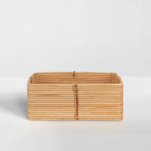 Load image into Gallery viewer, Reeded Rattan Bin
