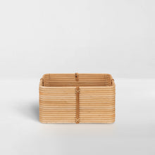 Load image into Gallery viewer, Reeded Rattan Bin
