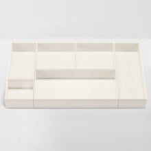 Load image into Gallery viewer, white drawer organizer set
