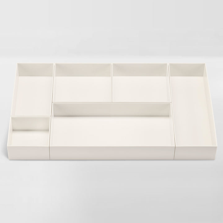 white drawer organizer set