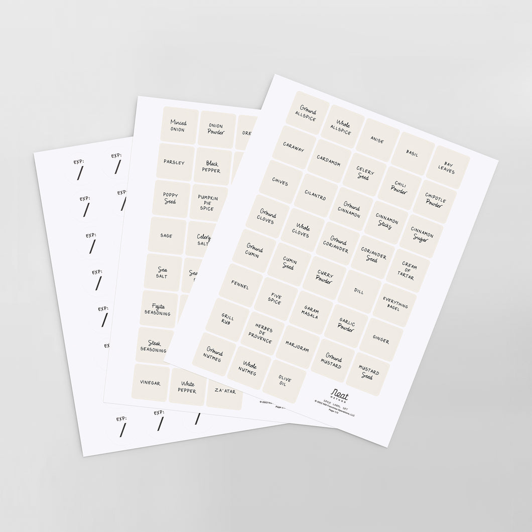Spice Label Set