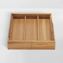 Load image into Gallery viewer, acacia wood drawer insert for cooking utensils
